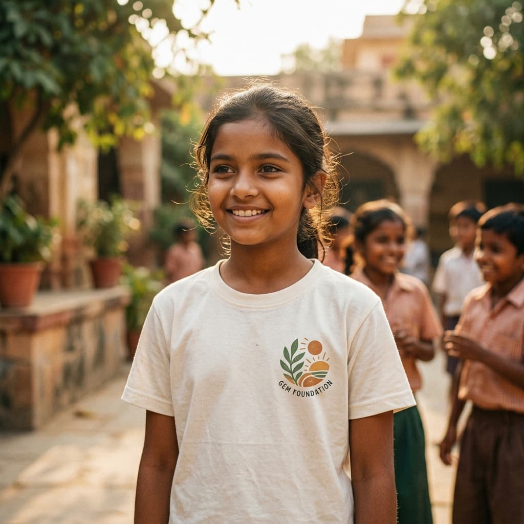 Smiling school children - GEM Foundation